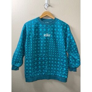 Girls Nike Crewneck Sweatshirt Size Medium AOP